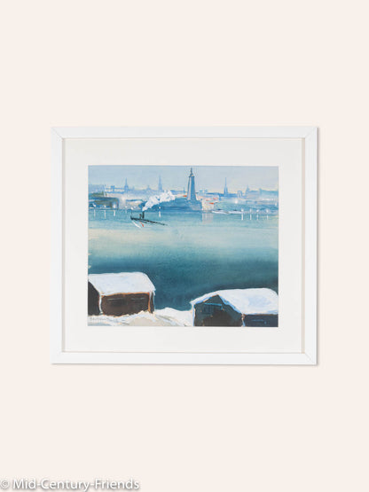 Stockholm, Gouache auf Papier, 47 x 42cm