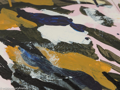 BLUME, ACRYL AUF LEINWAND, 60 X 30 CM (SET)