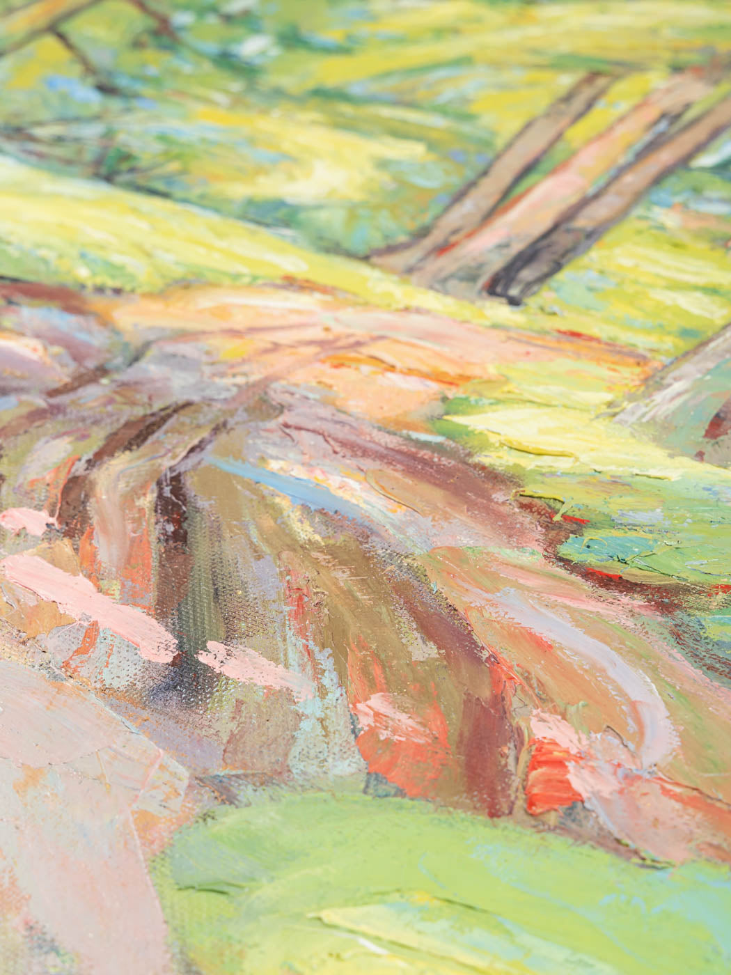 WALDWEG, ÖL AUF PLATTE, 124 X 95 CM