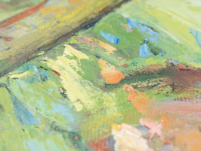 WALDWEG, ÖL AUF PLATTE, 124 X 95 CM