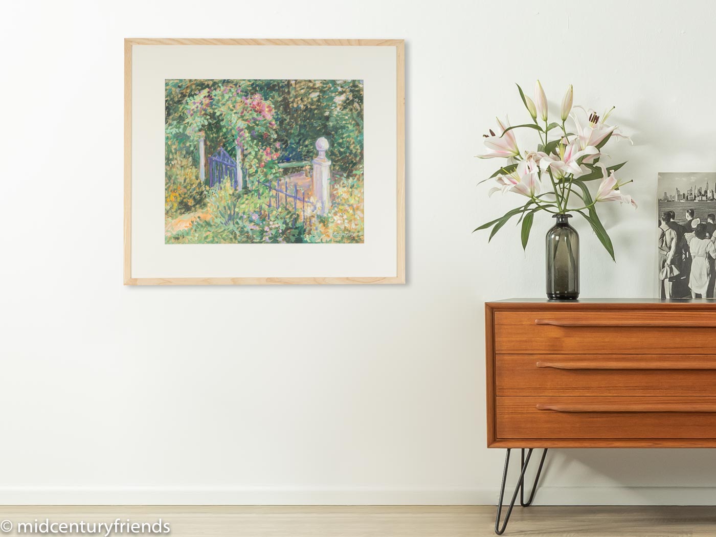 VERWUNSCHENER GARTEN, ACRYL AUF PAPIER, 81 X 71 CM
