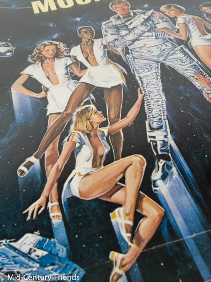 MOONRAKER, ROGER MOORE, ANKÜNDIGUNGSPLAKAT, 86 X 124 CM