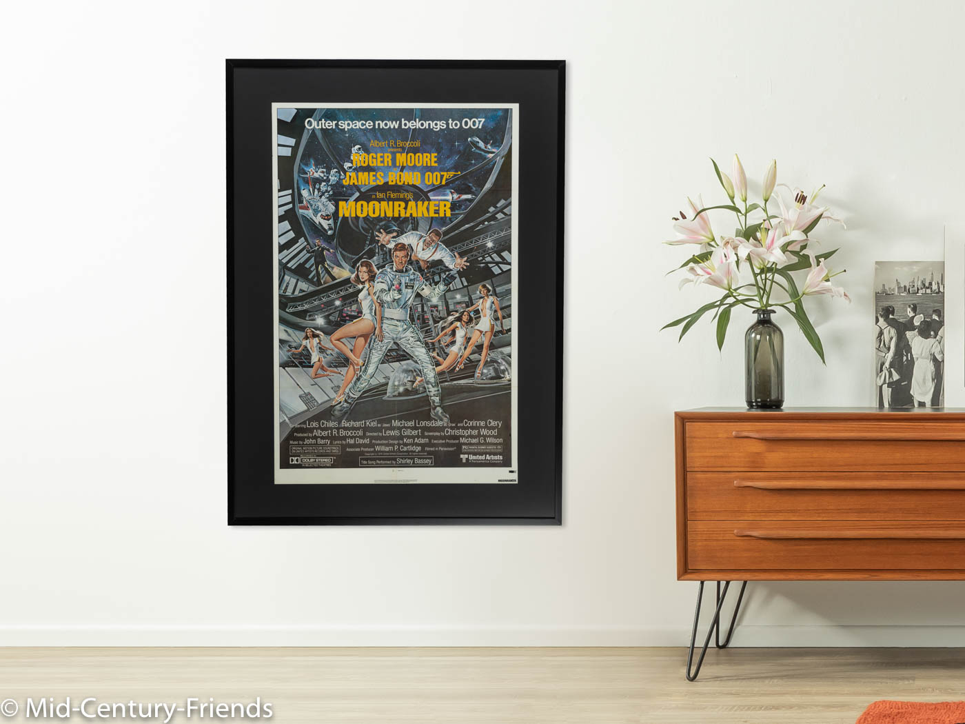 MOONRAKER, ROGER MOORE, FILMPOSTER, 90 X 124 CM