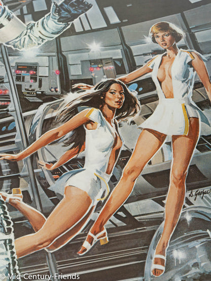 MOONRAKER, ROGER MOORE, FILMPOSTER, 90 X 124 CM