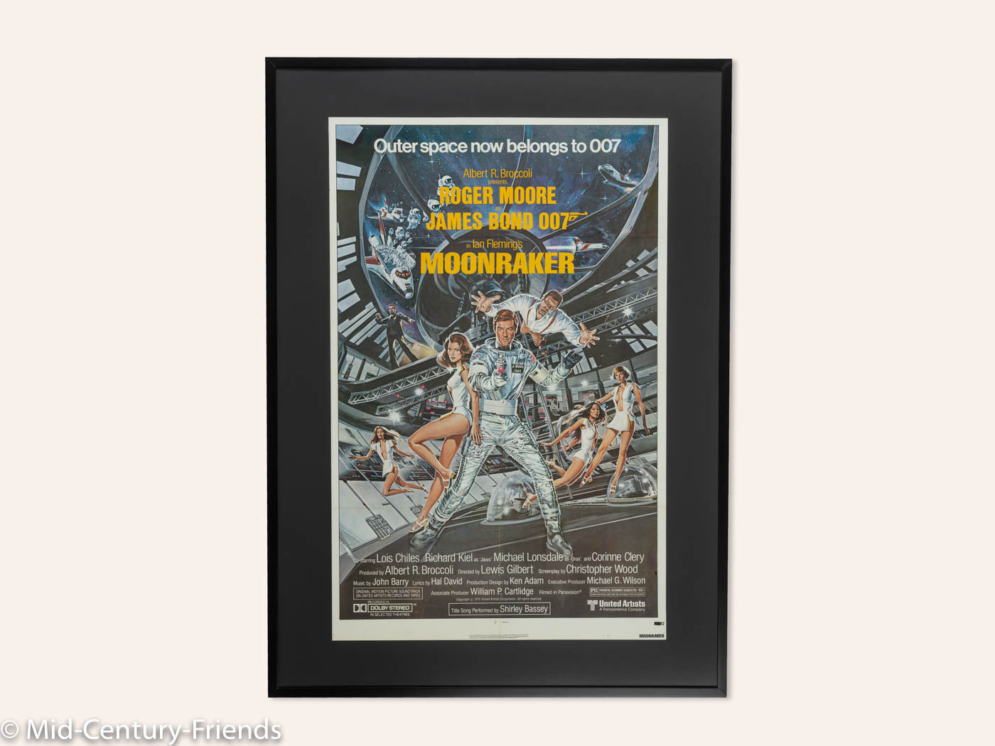 MOONRAKER, ROGER MOORE, FILMPOSTER, 90 X 124 CM