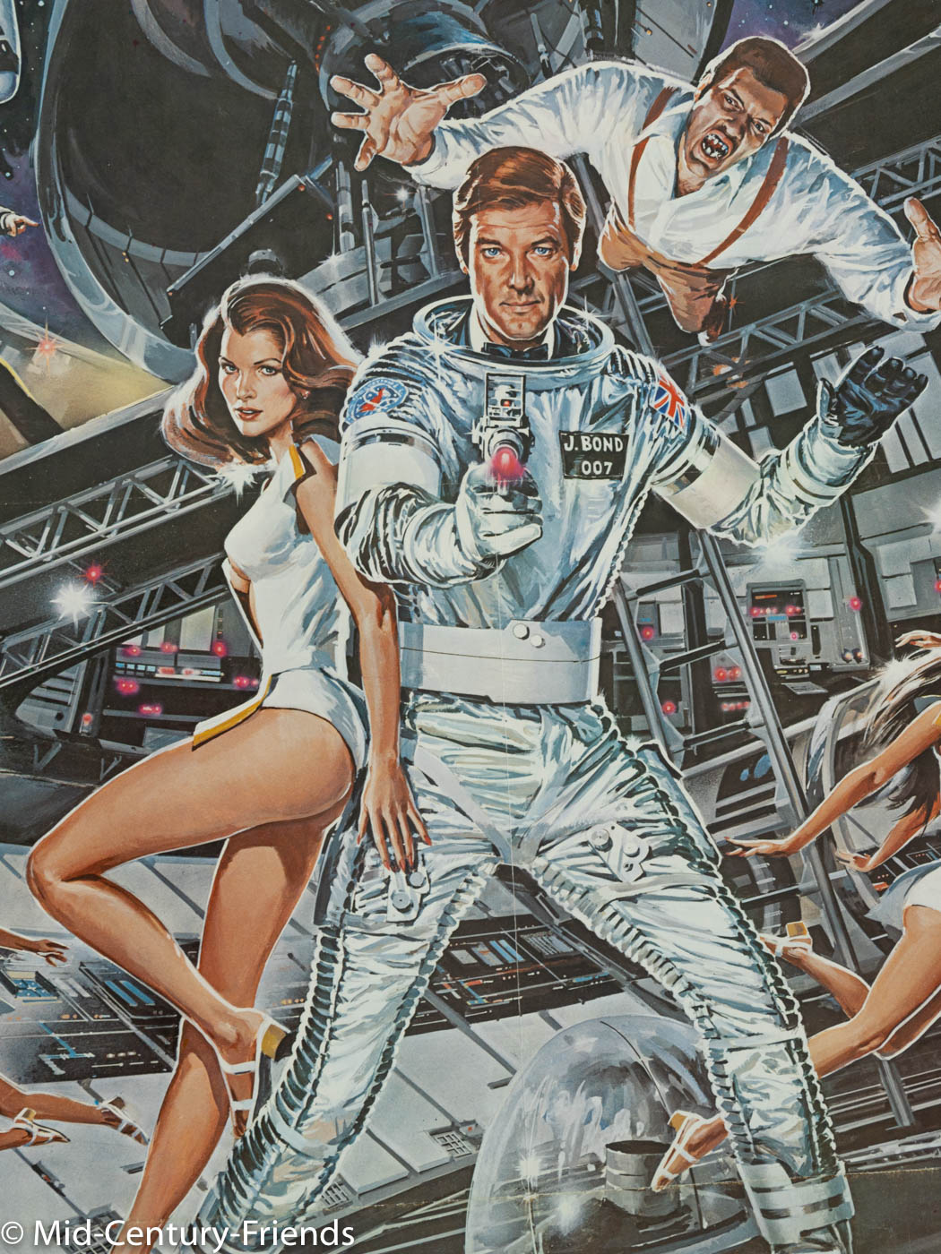 MOONRAKER, ROGER MOORE, FILMPOSTER, 90 X 124 CM