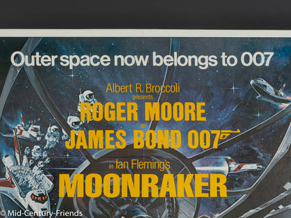 MOONRAKER, ROGER MOORE, FILMPOSTER, 90 X 124 CM