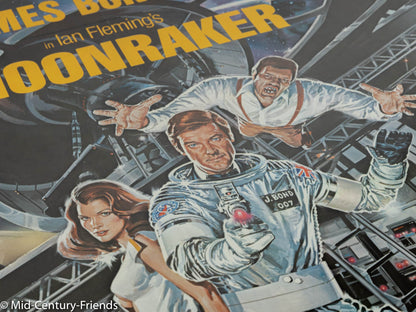 MOONRAKER, ROGER MOORE, FILMPOSTER, 90 X 124 CM