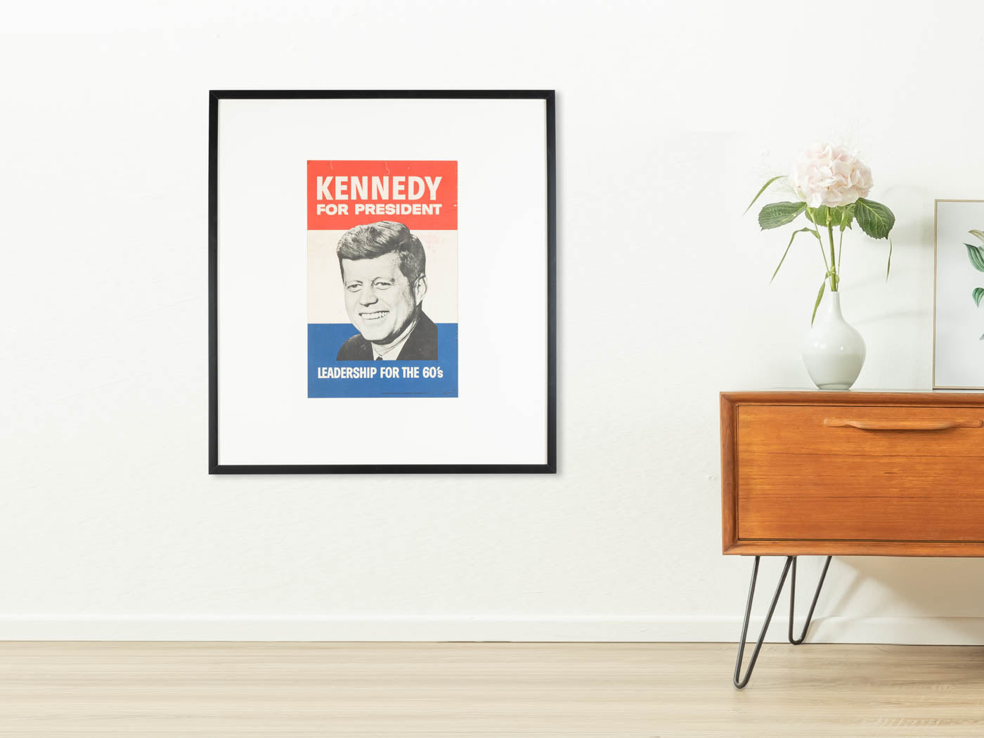 JOHN F. KENNEDY, WAHLKAMPFPLAKAT, 77 X 85 CM