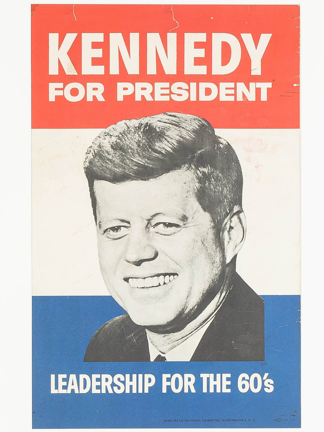 JOHN F. KENNEDY, WAHLKAMPFPLAKAT, 77 X 85 CM