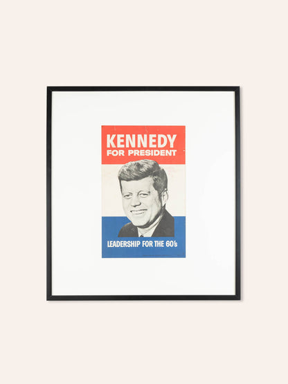 JOHN F. KENNEDY, WAHLKAMPFPLAKAT, 77 X 85 CM