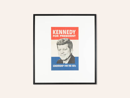 JOHN F. KENNEDY, WAHLKAMPFPLAKAT, 77 X 85 CM