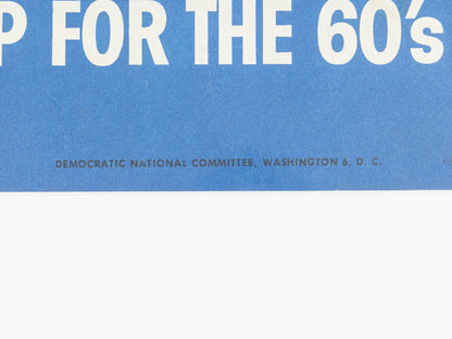 JOHN F. KENNEDY, WAHLKAMPFPLAKAT, 77 X 85 CM