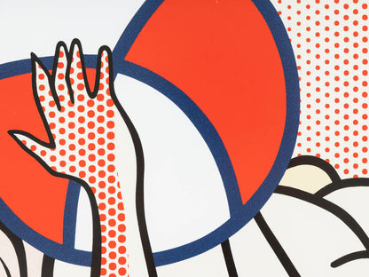 NUDES WITH BEACH BALL, FARBDRUCK AUF DICKEM PAPIER, ROY LICHTENSTEIN, 61 X 69 CM
