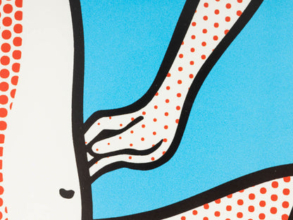 NUDES WITH BEACH BALL, FARBDRUCK AUF DICKEM PAPIER, ROY LICHTENSTEIN, 61 X 69 CM