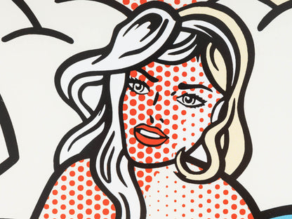 NUDES WITH BEACH BALL, FARBDRUCK AUF DICKEM PAPIER, ROY LICHTENSTEIN, 61 X 69 CM