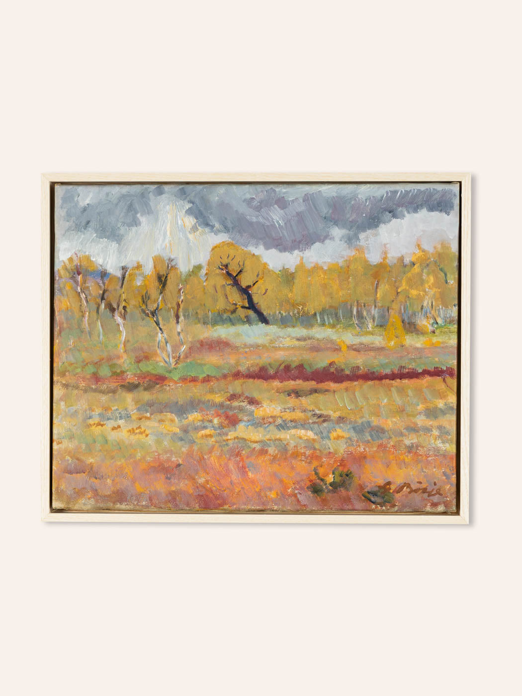WALDRAND, ÖL AUF LEINWAND, 44 X 36 CM