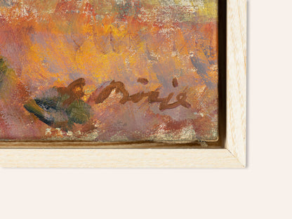 WALDRAND, ÖL AUF LEINWAND, 44 X 36 CM