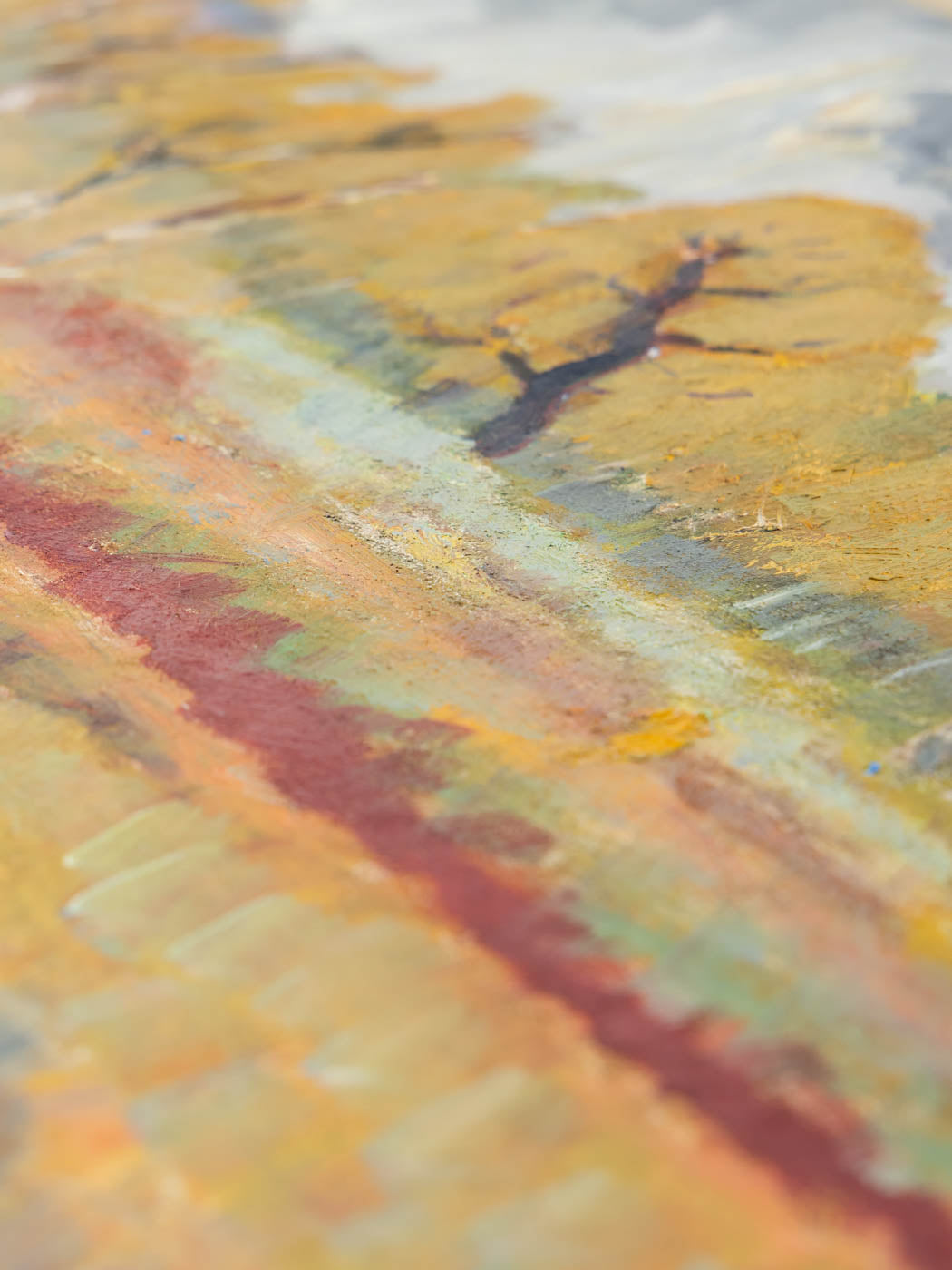 WALDRAND, ÖL AUF LEINWAND, 44 X 36 CM