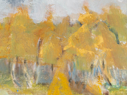 WALDRAND, ÖL AUF LEINWAND, 44 X 36 CM