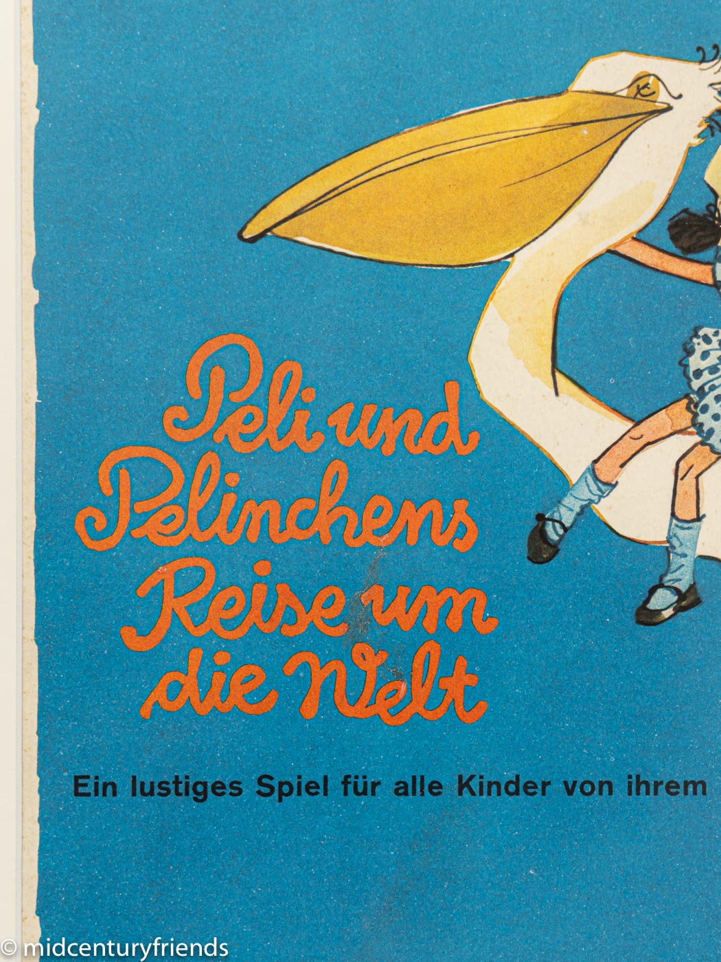 Peli und Pelinchen, Werbeschild, 50 x 62 cm