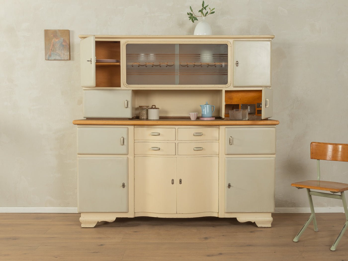 Art Déco Küchenschrank, Beka - Mid Century Friends - Vintage - Retro - Mid Century