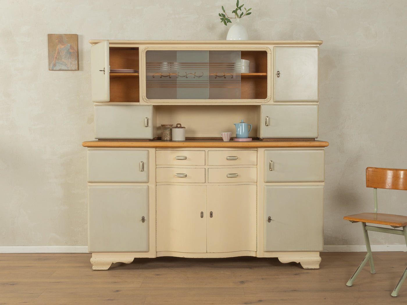 Art Déco Küchenschrank, Beka - Mid Century Friends - Vintage - Retro - Mid Century