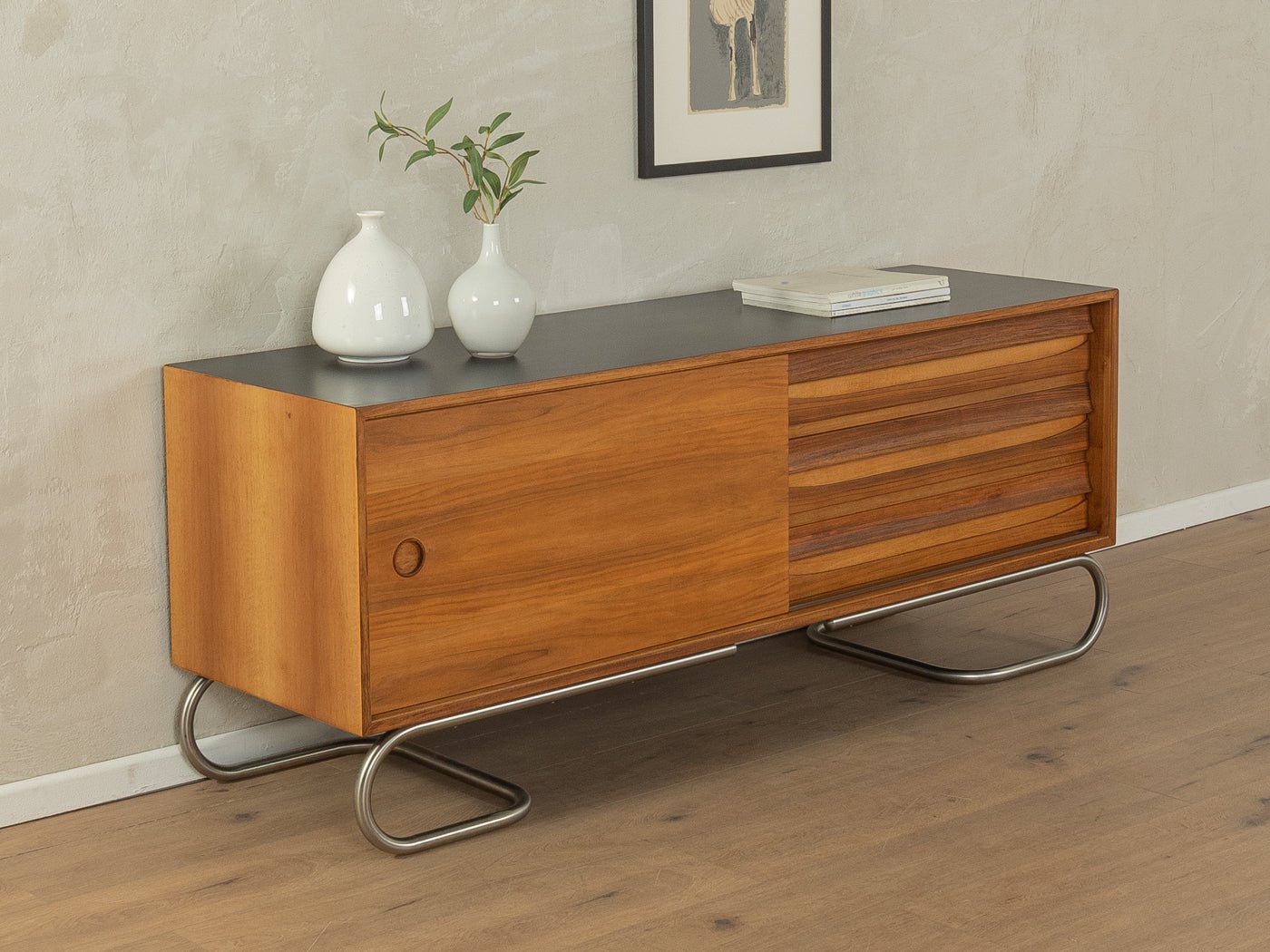 Edelstahlfüße im Bauhaus Design, Sideboard - Mid Century Friends - Vintage - Retro - Mid Century