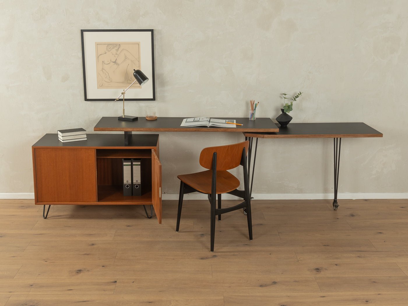 Einzigartiger Schreibtisch, WK Möbel - Mid Century Friends - Vintage - Retro - Mid Century
