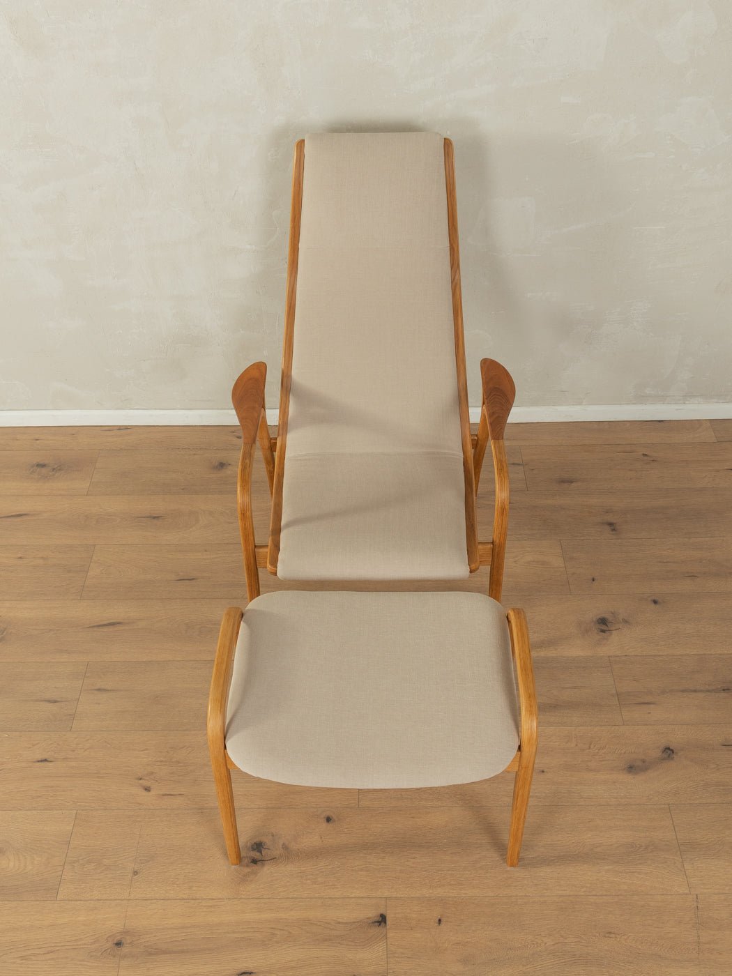 LAMINO Sessel mit Hocker, Yngve Ekström - Mid Century Friends - Vintage - Retro - Mid Century