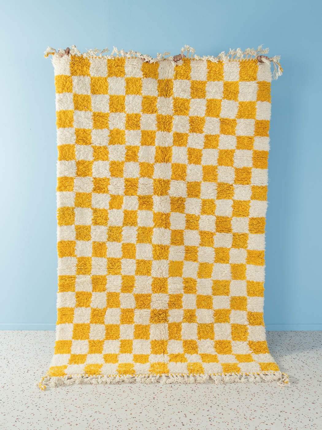 Lemon Check II, Berber Teppich, 147 x 235 - Mid Century Friends - Vintage - Retro - Mid Century
