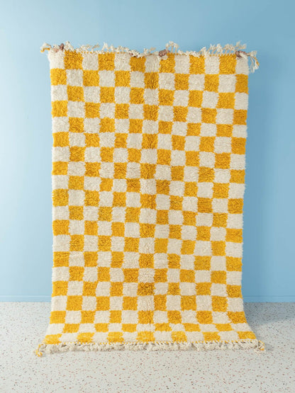 Lemon Check II, Berber Teppich, 147 x 235 - Mid Century Friends - Vintage - Retro - Mid Century