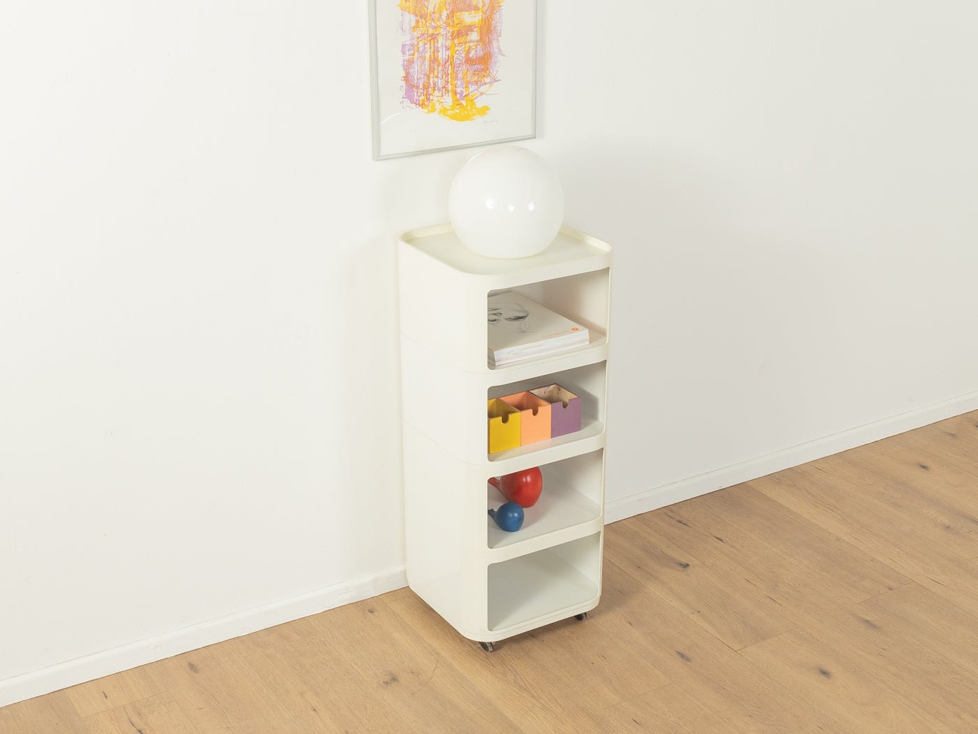 Modularer Rollcontainer, Anna Castelli für Kartell - Mid Century Friends - Vintage - Retro - Mid Century