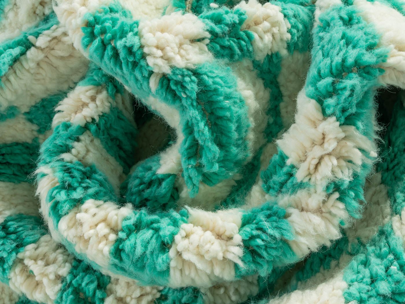 Peppermint Check, Berber Teppich, 165 x 246 - Mid Century Friends - Vintage - Retro - Mid Century