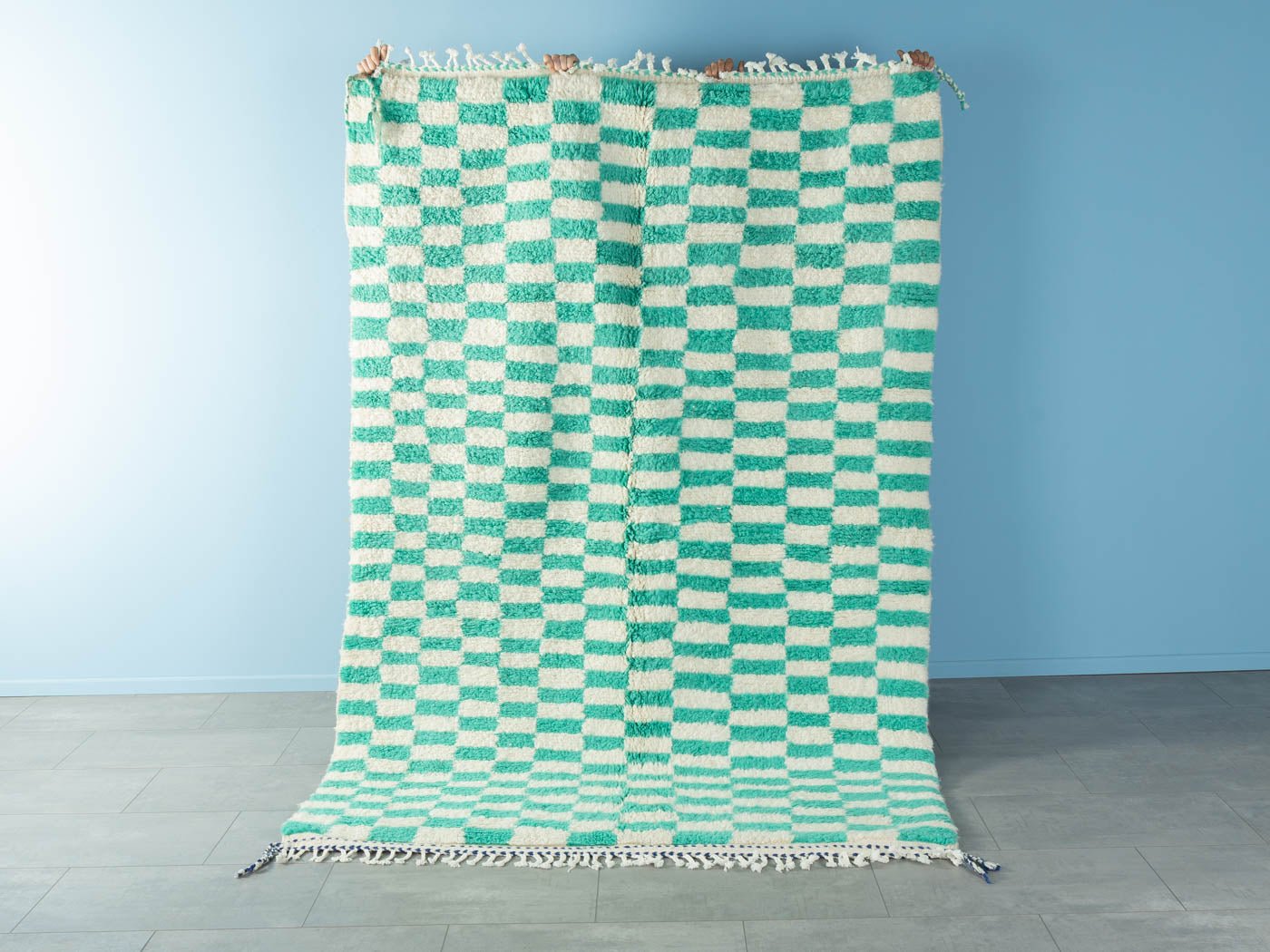 Peppermint Check, Berber Teppich, 165 x 246 - Mid Century Friends - Vintage - Retro - Mid Century
