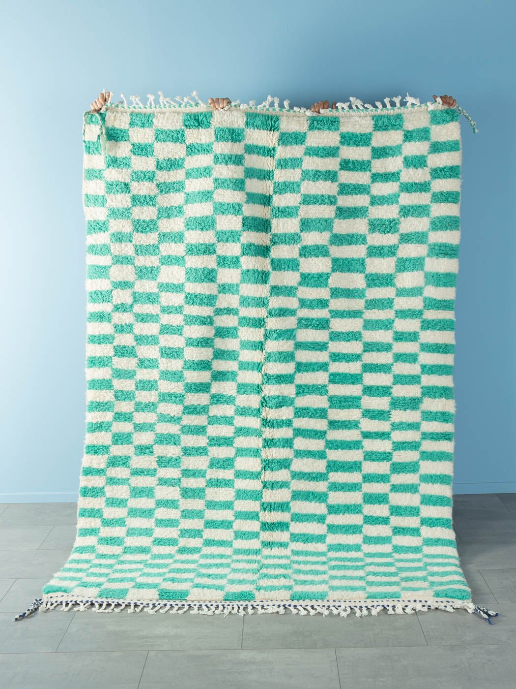 Peppermint Check, Berber Teppich, 165 x 246 - Mid Century Friends - Vintage - Retro - Mid Century