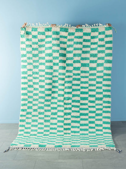 Peppermint Check, Berber Teppich, 165 x 246 - Mid Century Friends - Vintage - Retro - Mid Century