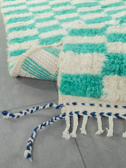 Peppermint Check, Berber Teppich, 165 x 246 - Mid Century Friends - Vintage - Retro - Mid Century