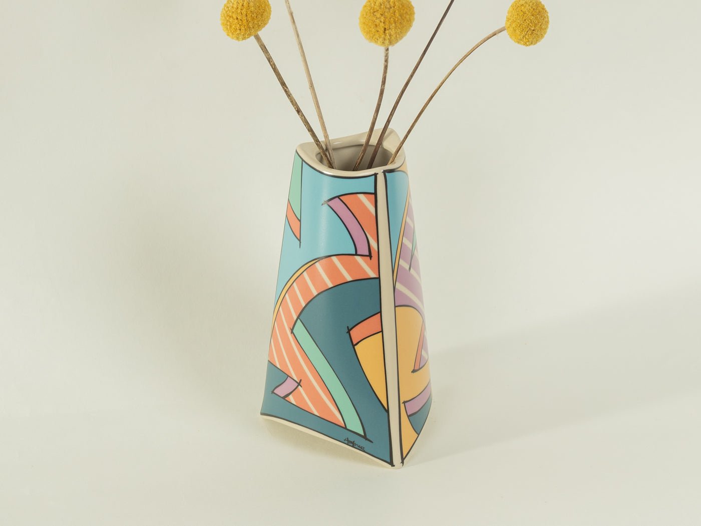 Postmoderne Rosenthal Blumenvase, Dorothy Hafner - Mid Century Friends - Vintage - Retro - Mid Century