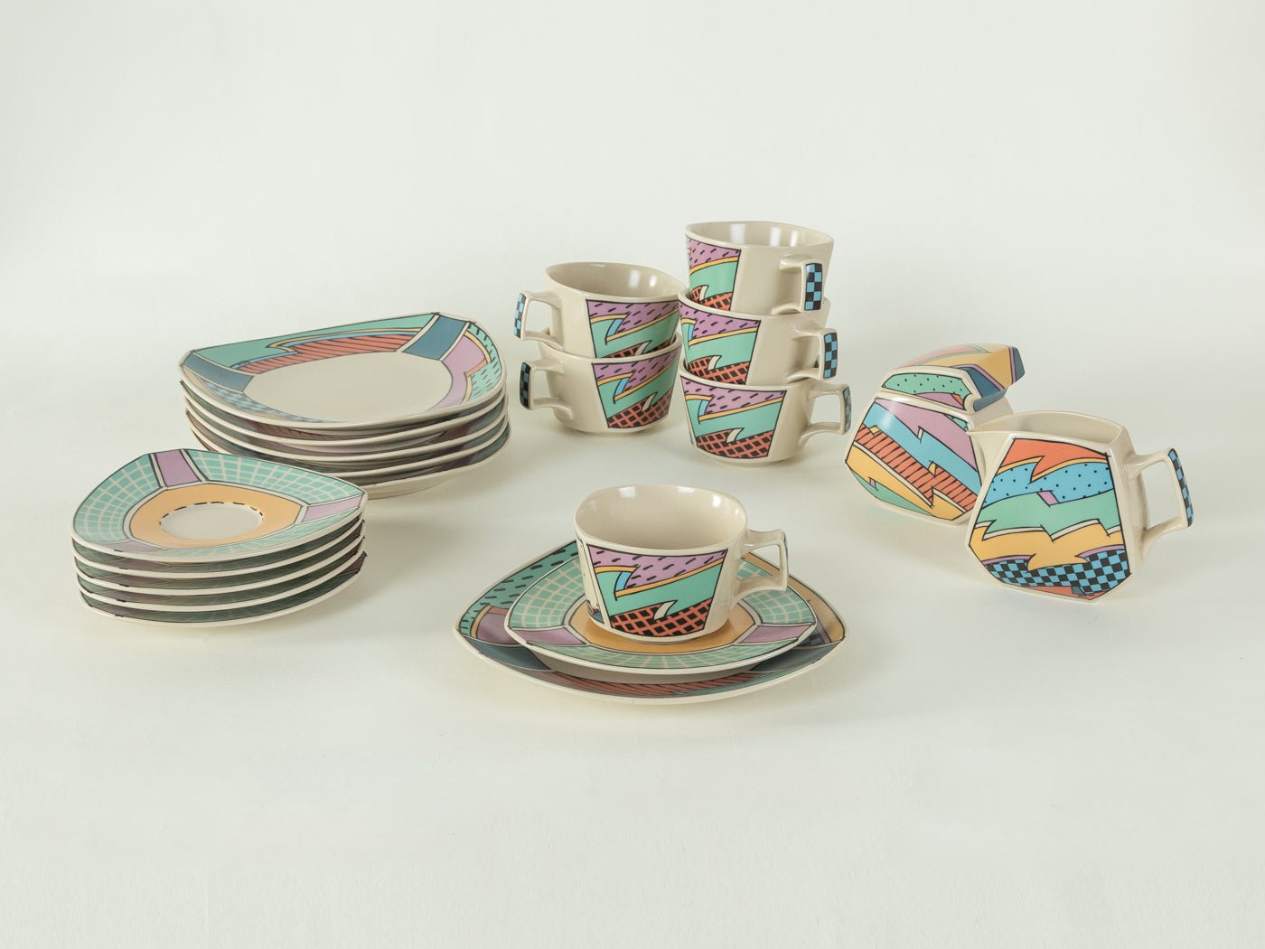 Postmodernes Rosenthal Teeservice, Dorothy Hafner - Mid Century Friends - Vintage - Retro - Mid Century