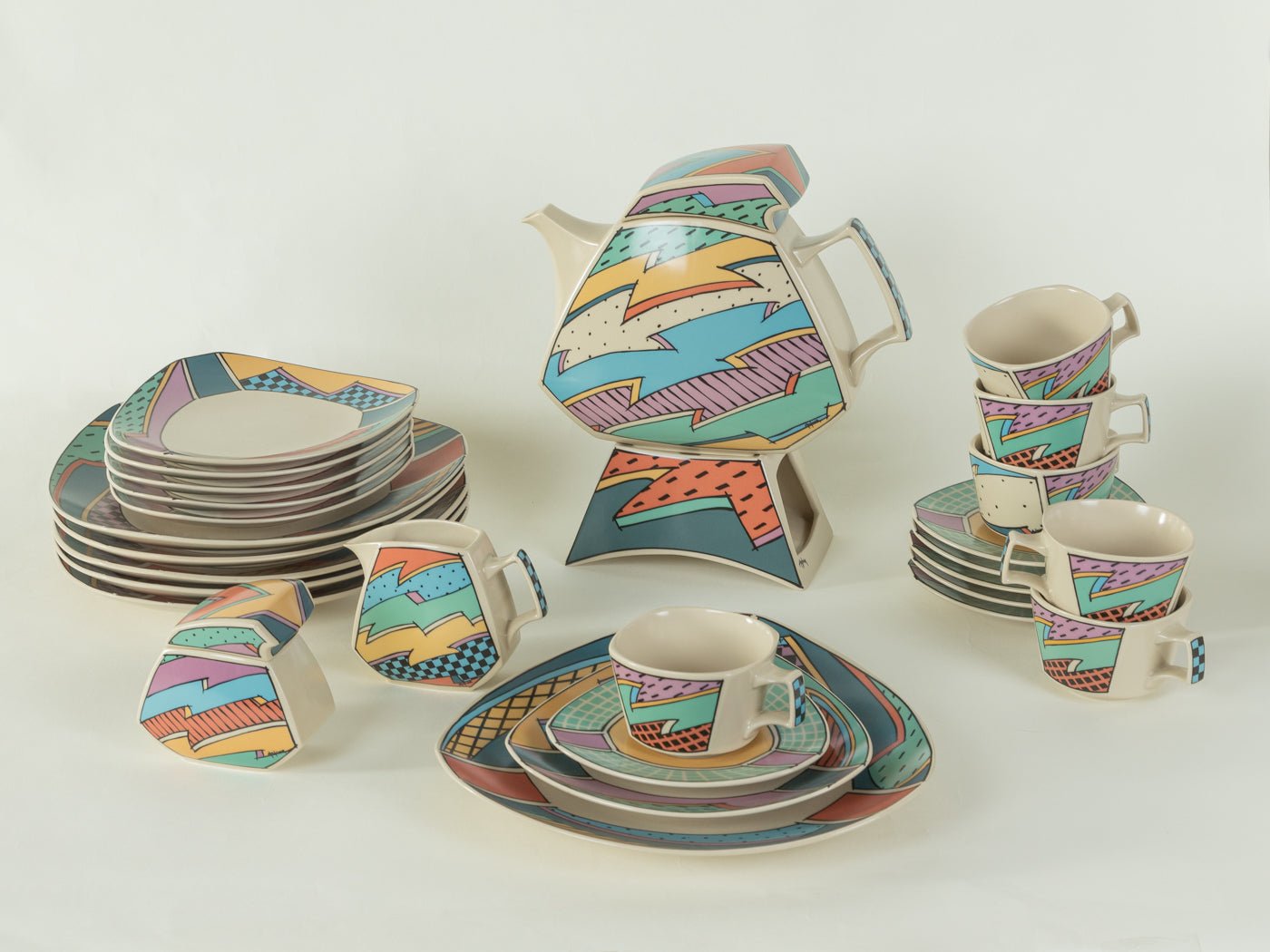 Postmodernes Rosenthal Teeservice, Dorothy Hafner - Mid Century Friends - Vintage - Retro - Mid Century