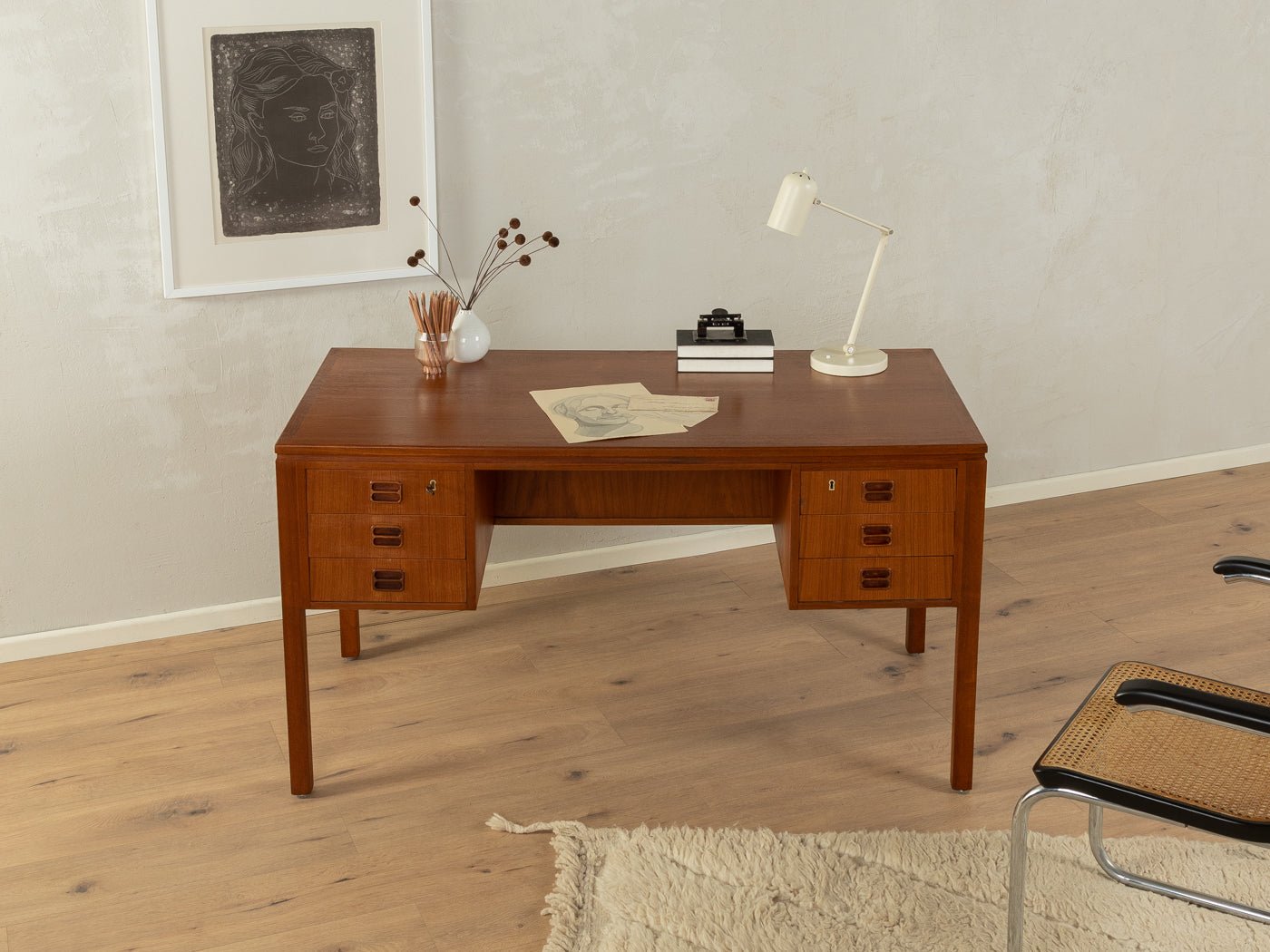 Schreibtisch, Tibergaard - Mid Century Friends - Vintage - Retro - Mid Century