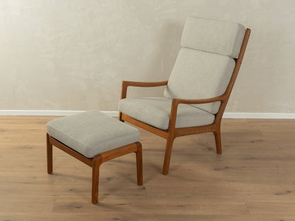 SENATOR Sessel mit Hocker, Ole Wanscher - Mid Century Friends - Vintage - Retro - Mid Century
