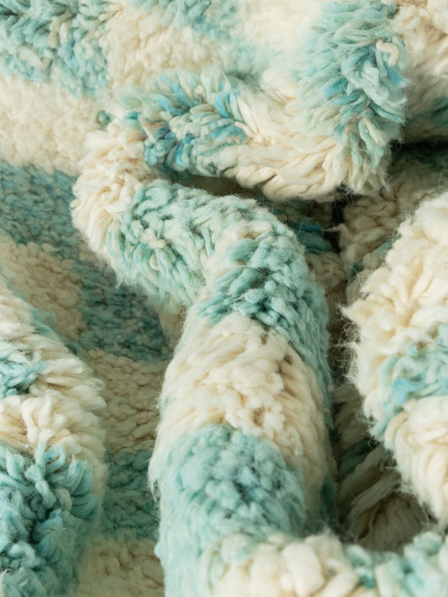 Skyblue Check, Berber Teppich, 152 x 242 - Mid Century Friends - Vintage - Retro - Mid Century