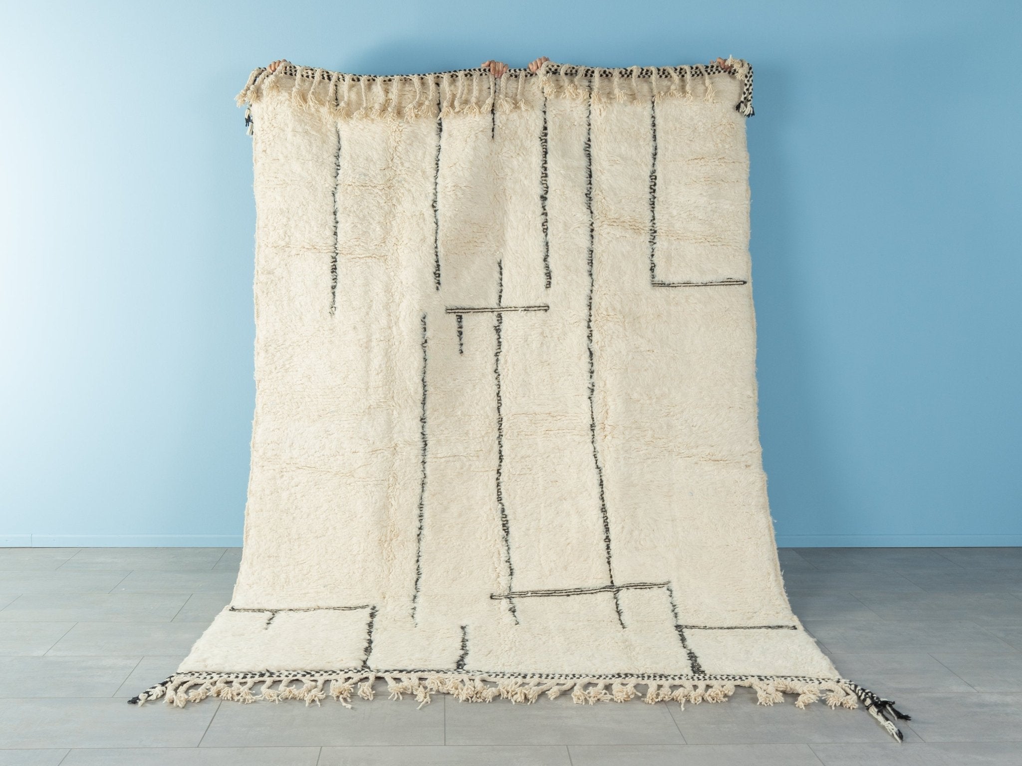 Soft Sky, Berber Teppich, 203 x 284 - Mid Century Friends - Vintage - Retro - Mid Century