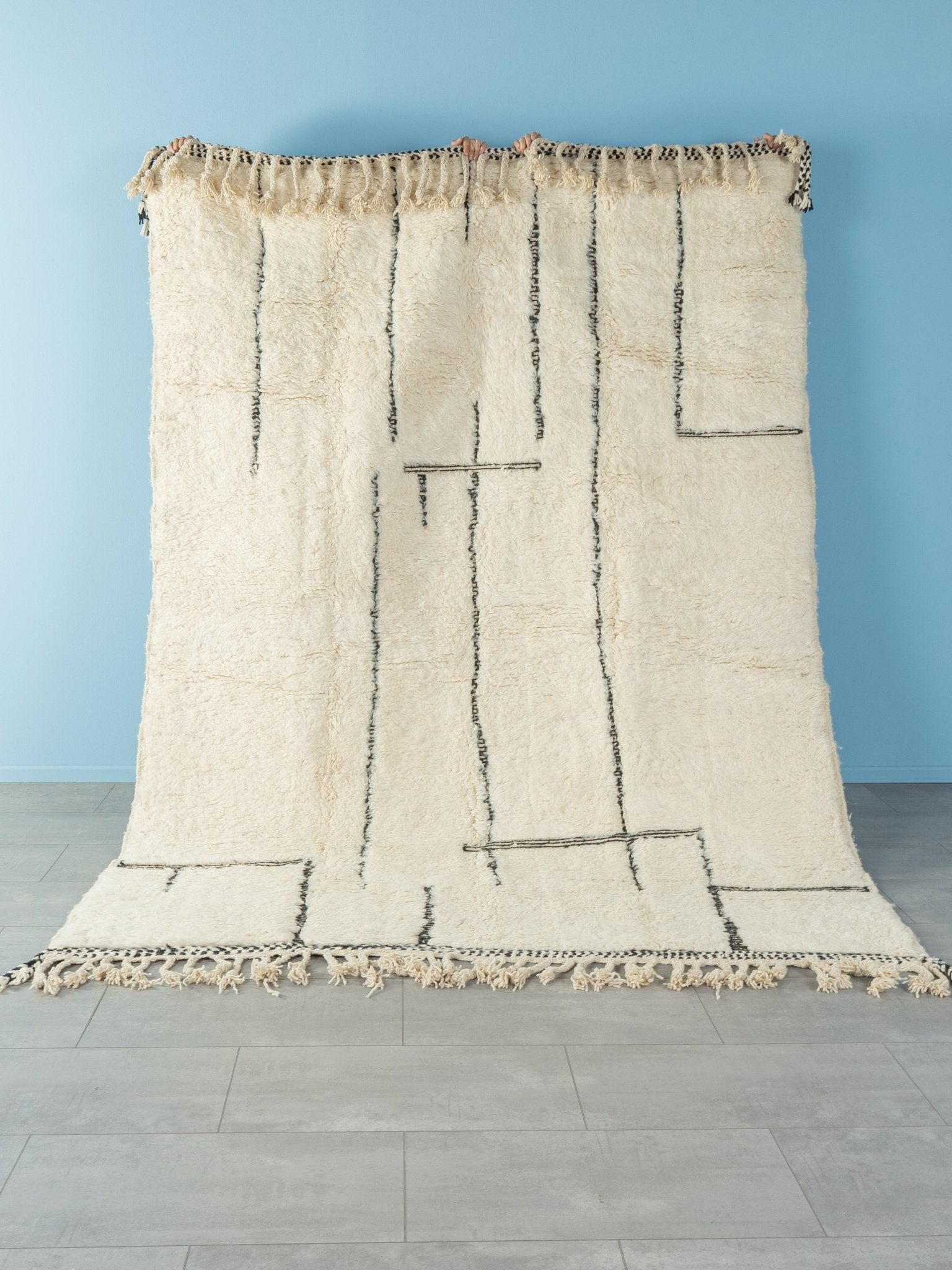Soft Sky, Berber Teppich, 203 x 284 - Mid Century Friends - Vintage - Retro - Mid Century