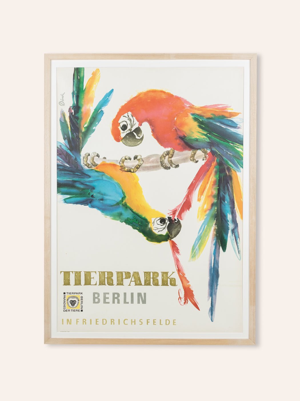 Tierpark Berlin, 66 x 91 cm - Mid Century Friends - Vintage - Retro - Mid Century