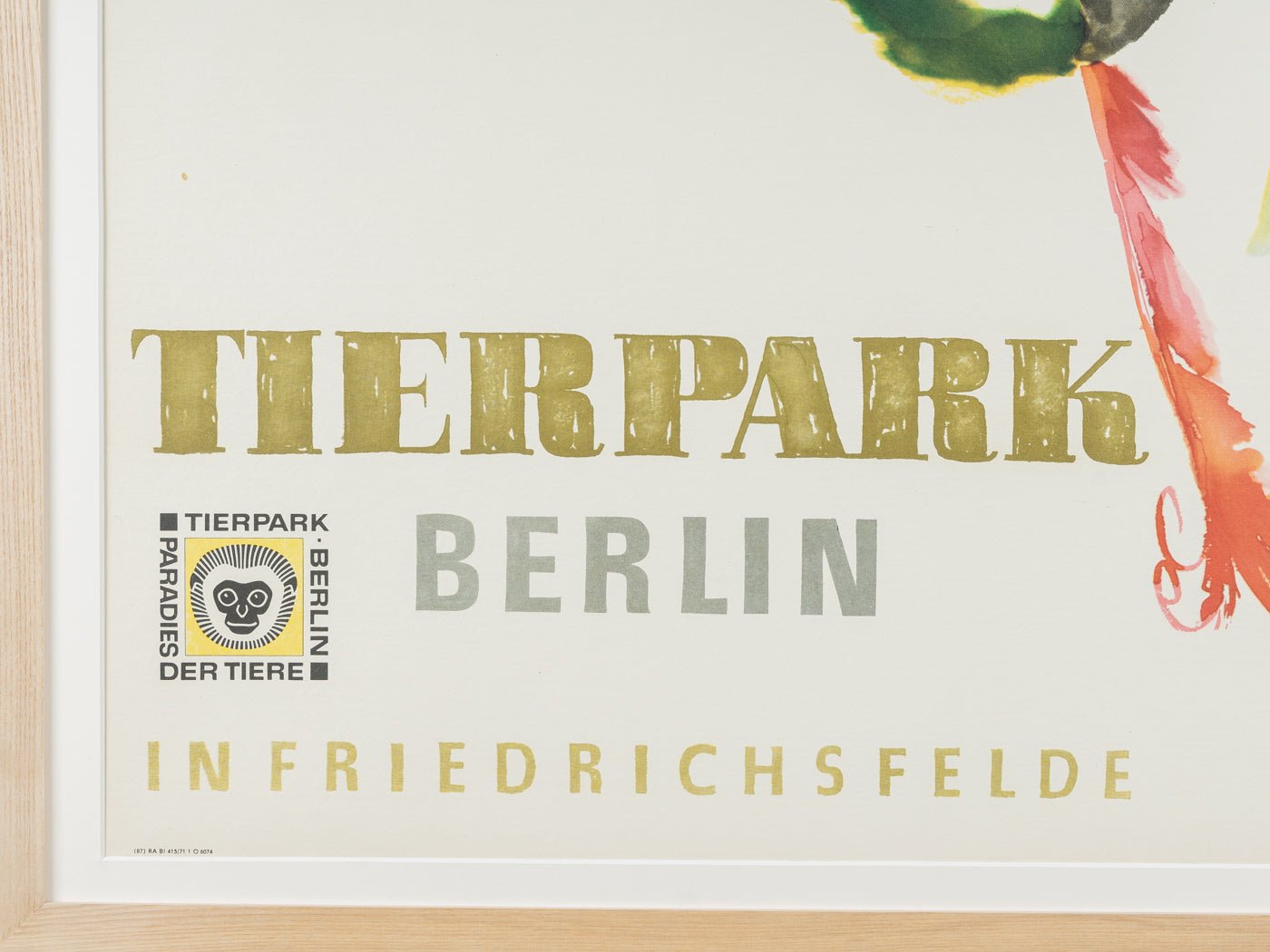 Tierpark Berlin, 66 x 91 cm - Mid Century Friends - Vintage - Retro - Mid Century