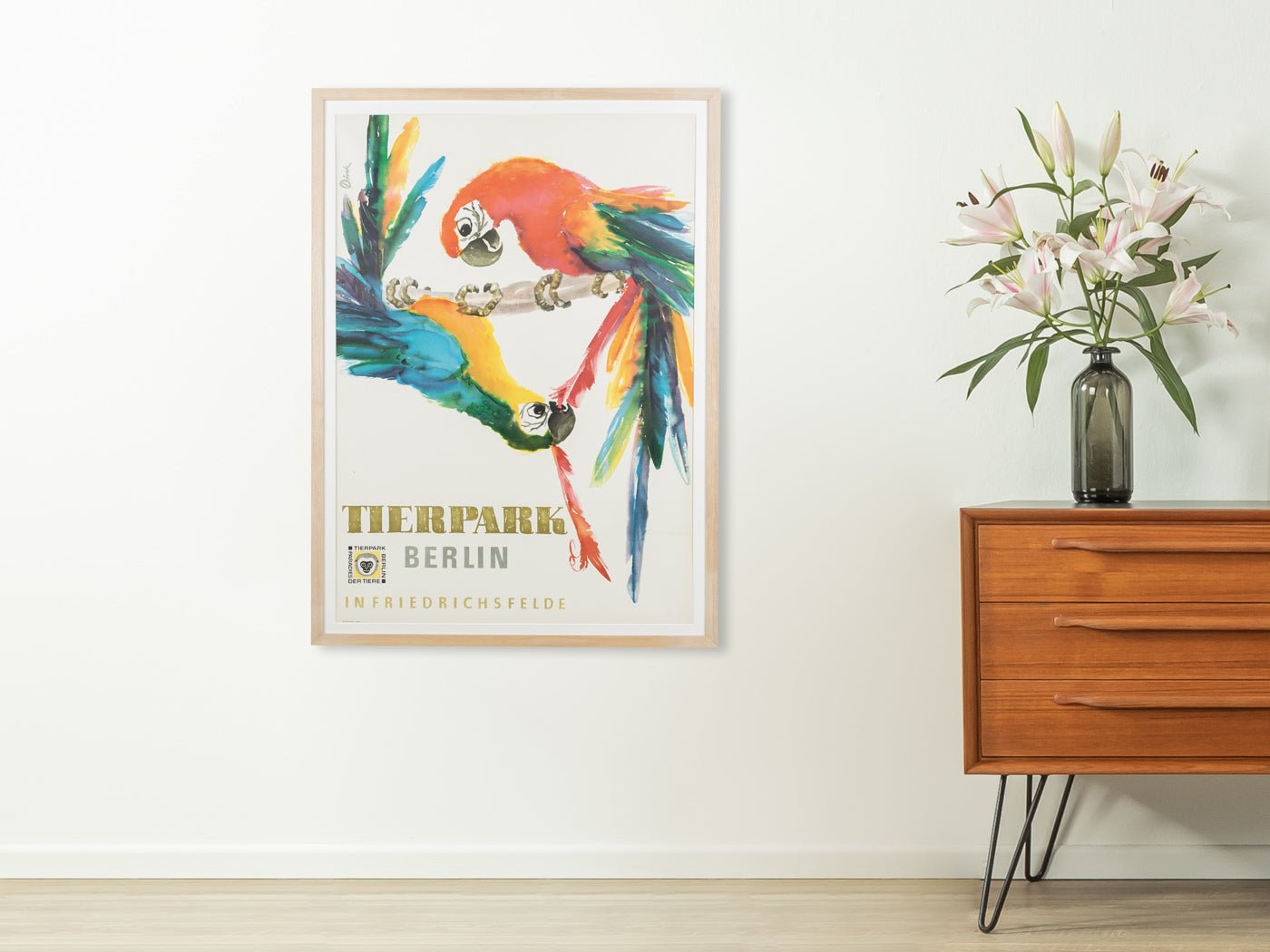 Tierpark Berlin, 66 x 91 cm - Mid Century Friends - Vintage - Retro - Mid Century