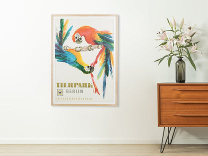 Tierpark Berlin, 66 x 91 cm - Mid Century Friends - Vintage - Retro - Mid Century